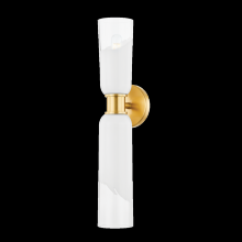 Hudson Valley Orange 9602-AGB - 2 LIGHT WALL SCONCE