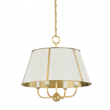 Hudson Valley Orange MDS120-AGB/OW - 4 LIGHT CHANDELIER