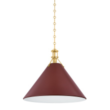 Hudson Valley Orange MDS352L-AGB/CRN - Painted No. 2 Pendant