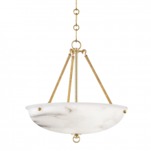 Hudson Valley Orange MDS811-AGB - 3 LIGHT PENDANT