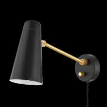 Mitzi Orange HL598201-AGB/SBK - ALEX Plug-in Sconce