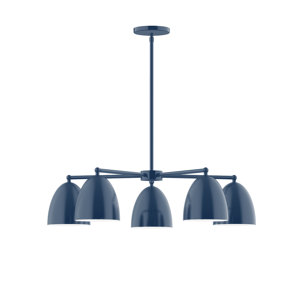 5-Light Jill Chandelier, Navy