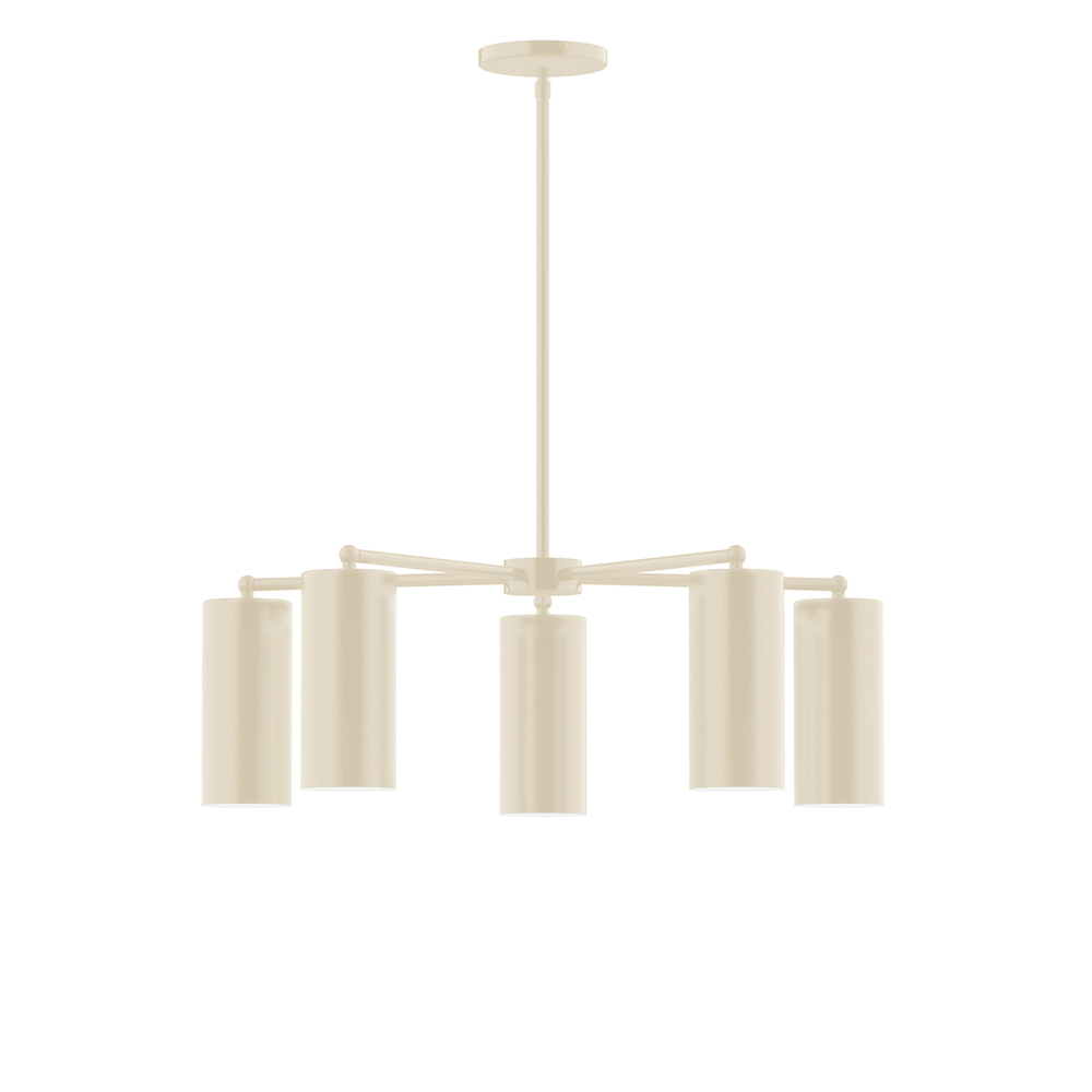 5-Light Jordan Chandelier, Silk Gray