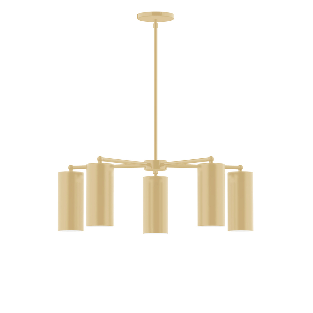 5-Light Jordan Chandelier, Ivory