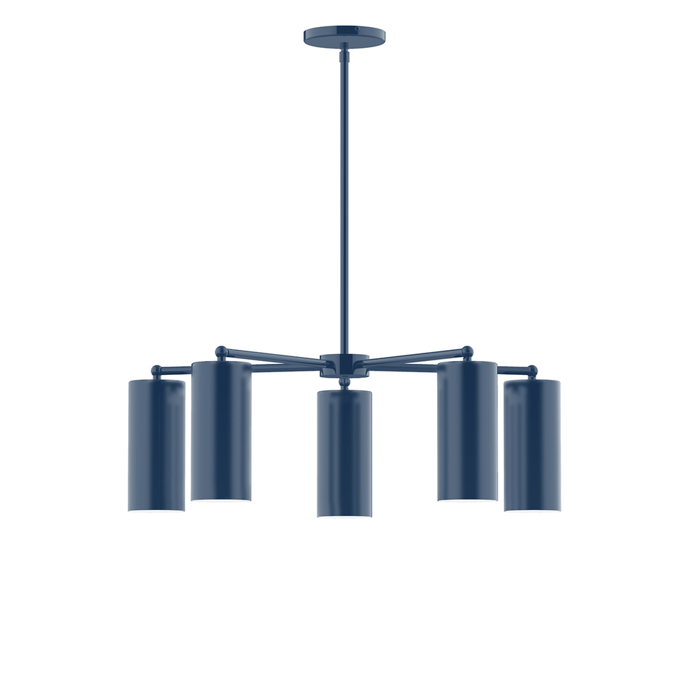 5-Light Jordan Chandelier, Navy