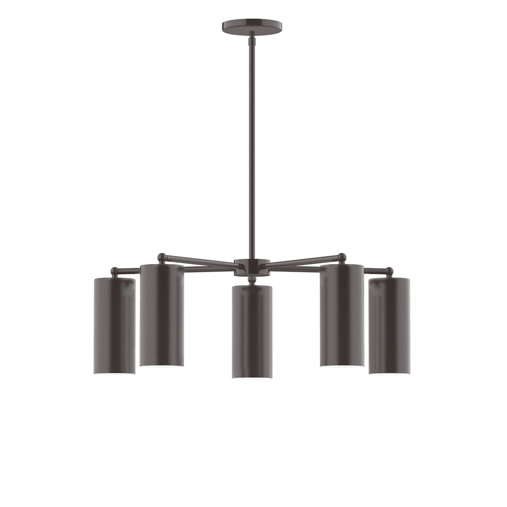 5-Light Jordan Chandelier, Architectural Bronze