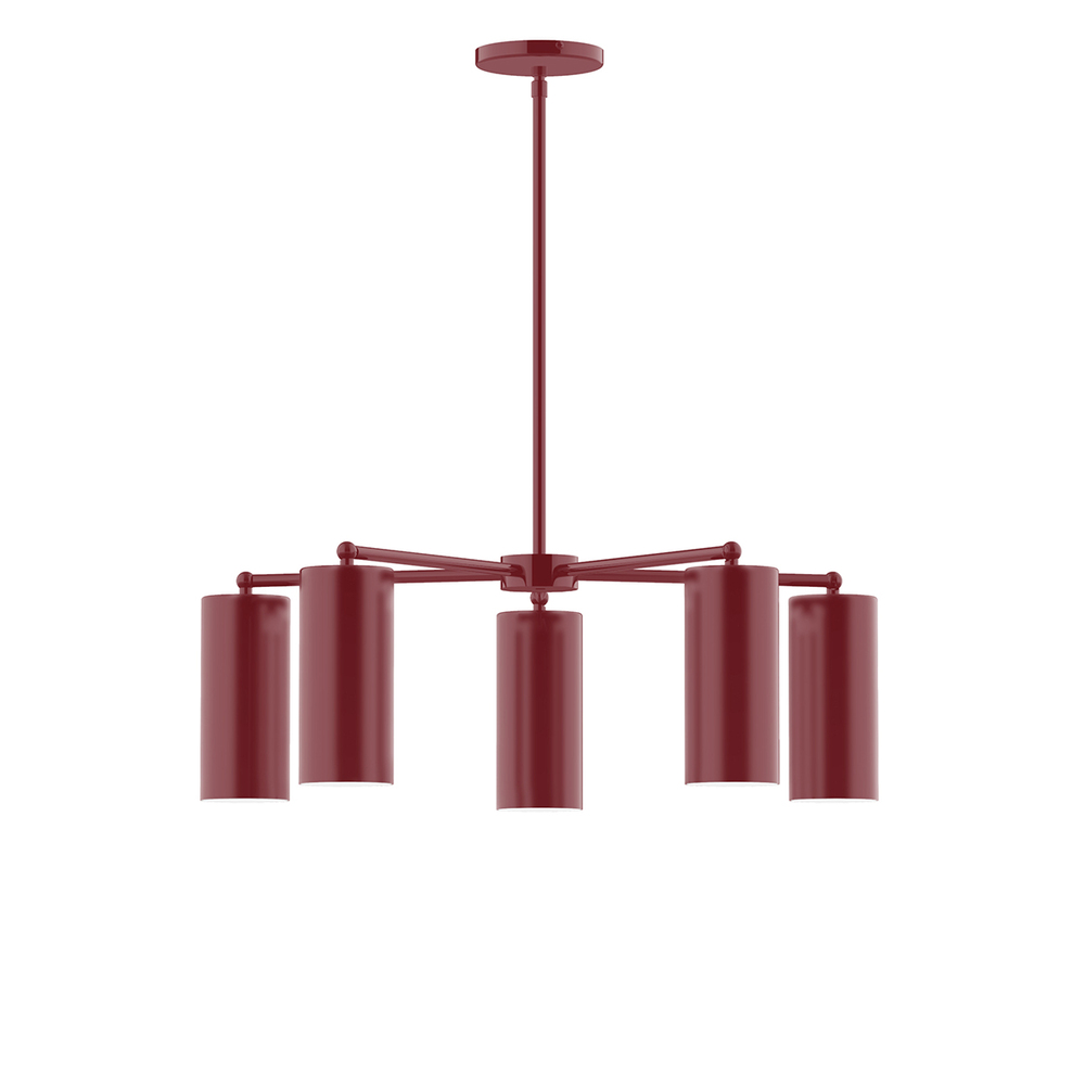 5-Light Jordan Chandelier, Barn Red