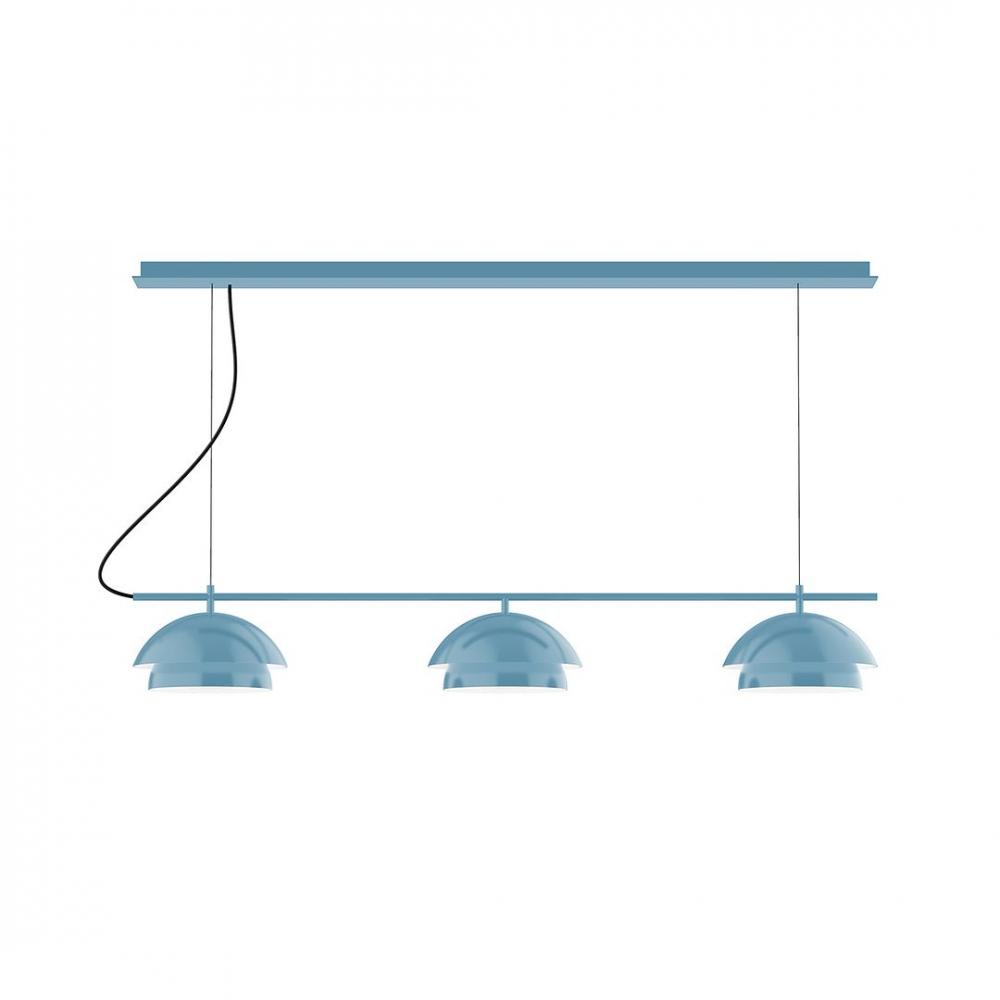 5-Light Flare Chandelier, Mauve