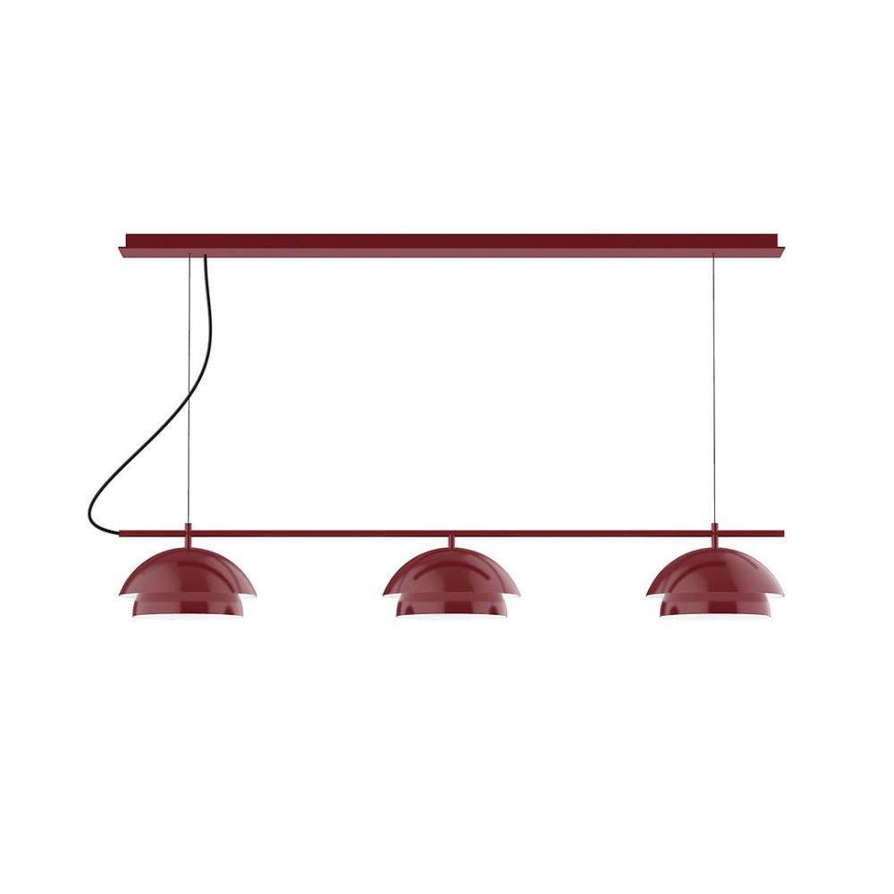 5-Light Flare Chandelier, Navy