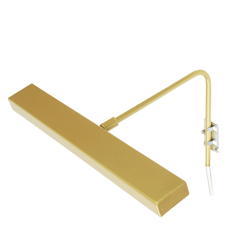 16" Designer LED picture light, Gold Matte