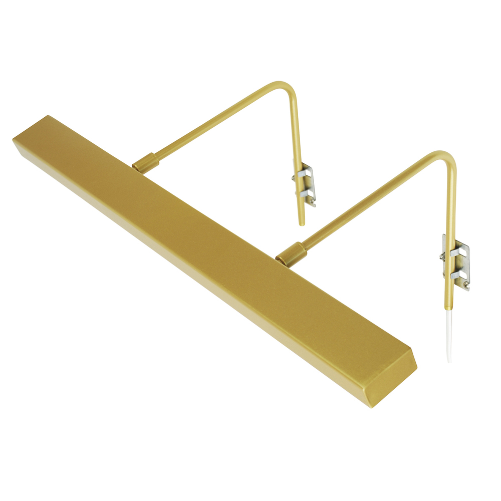 24" Designer LED picture light, Gold Matte
