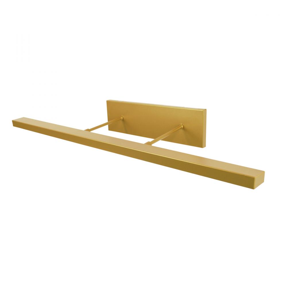 36" Designer Direct Wire LED picture light, Gold Matte