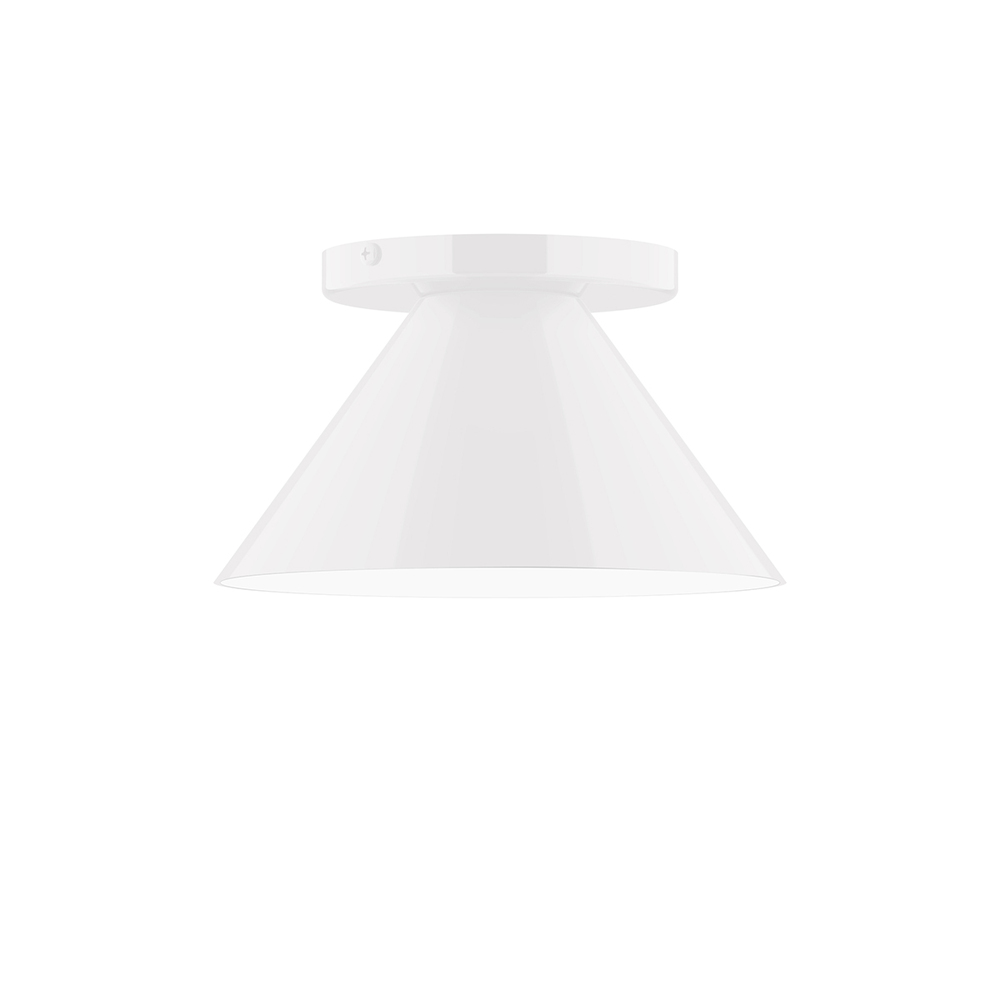 8" Pinnacle Flush Mount, White