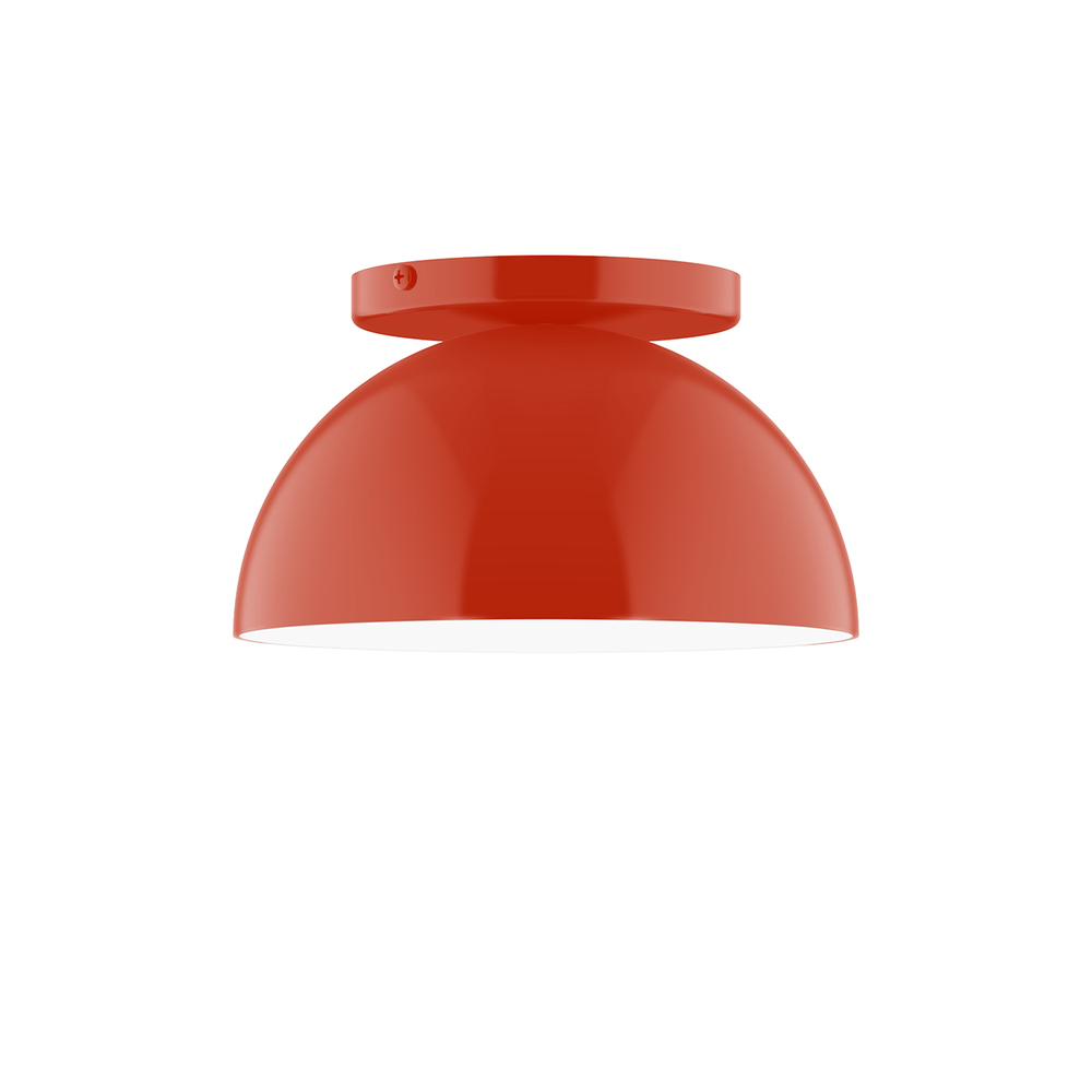 8" Arcade Flush Mount, Vermillion