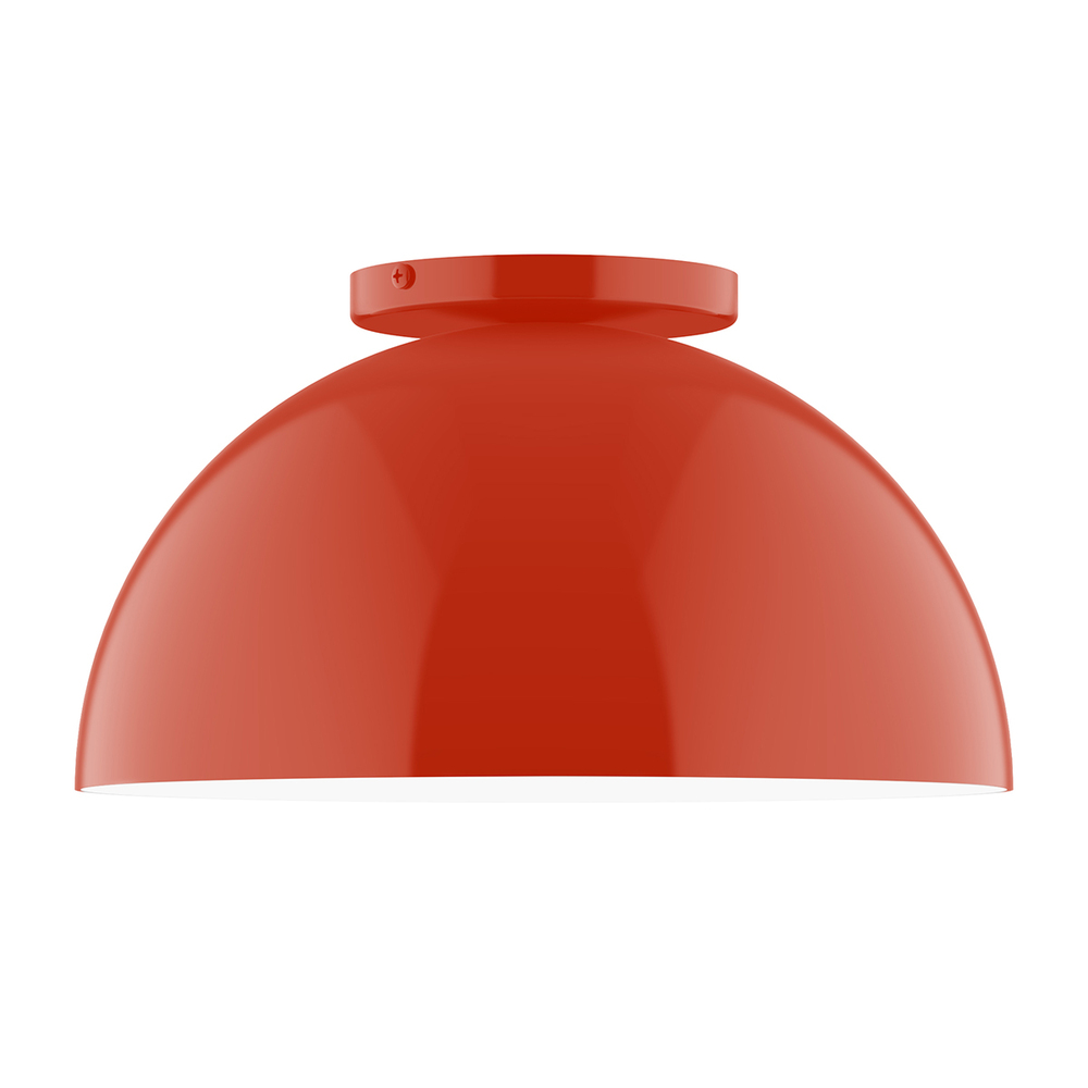 12" Arcade Flush Mount, Vermillion
