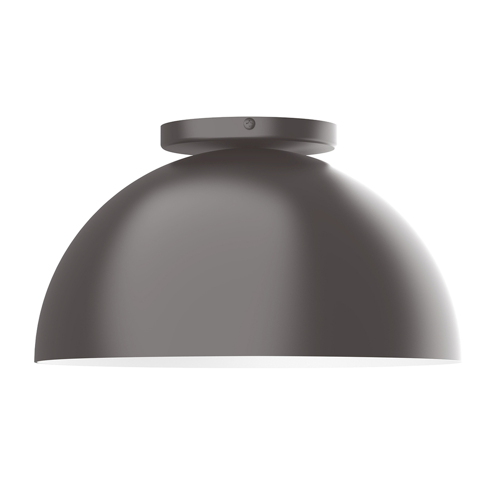 12" Arcade Flush Mount, Bronze Matte