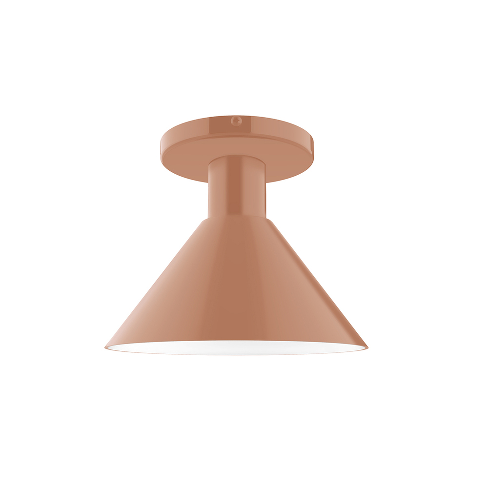 8" Chase Flush Mount, Terracotta
