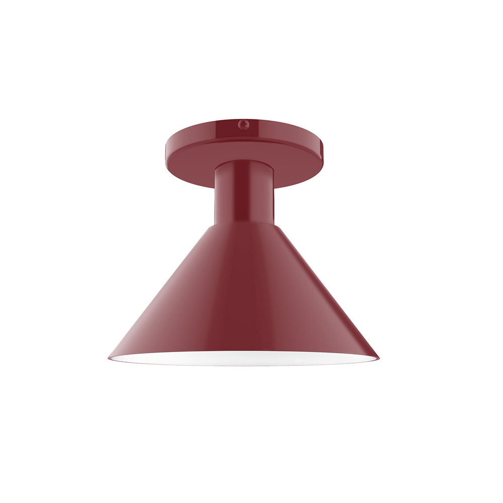 8" Chase Flush Mount, Barn Red