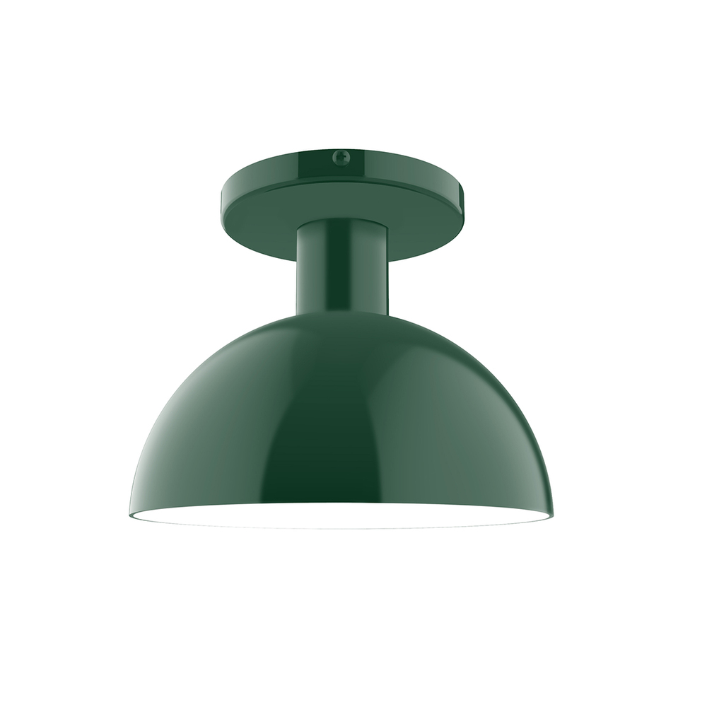 8" Ray Flush Mount, Forest Green