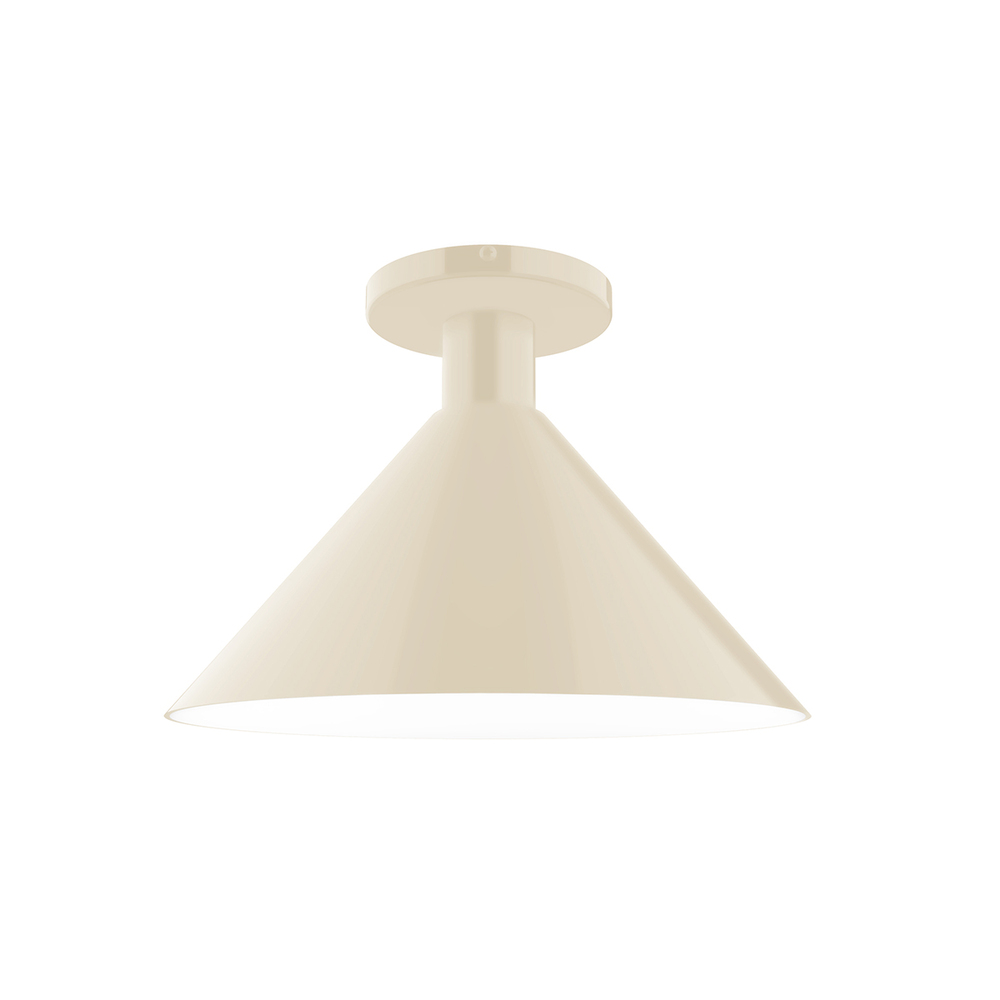12" Chase Flush Mount, Cream