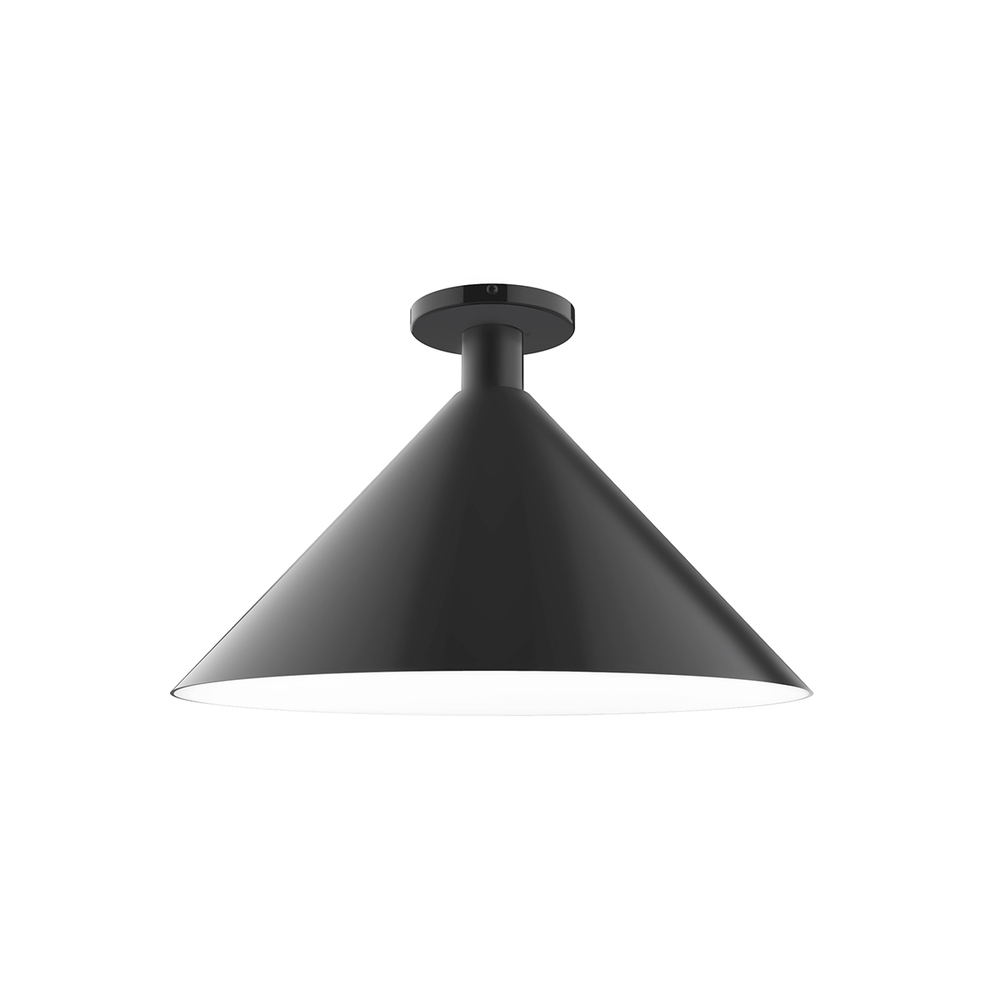 18" Chase LED Flush Mount, Black