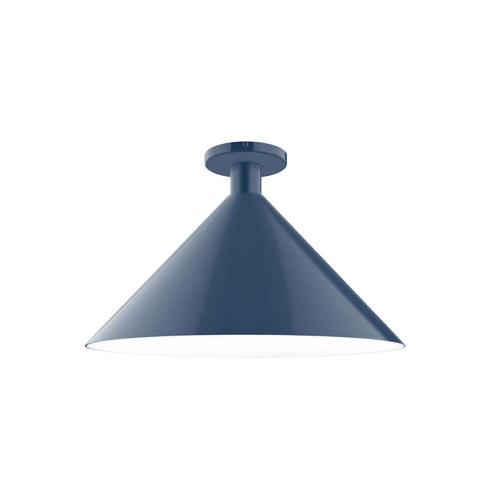18" Chase Flush Mount, Navy