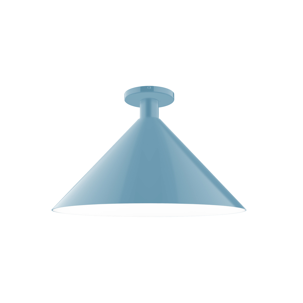 18" Chase LED Flush Mount, Light Blue