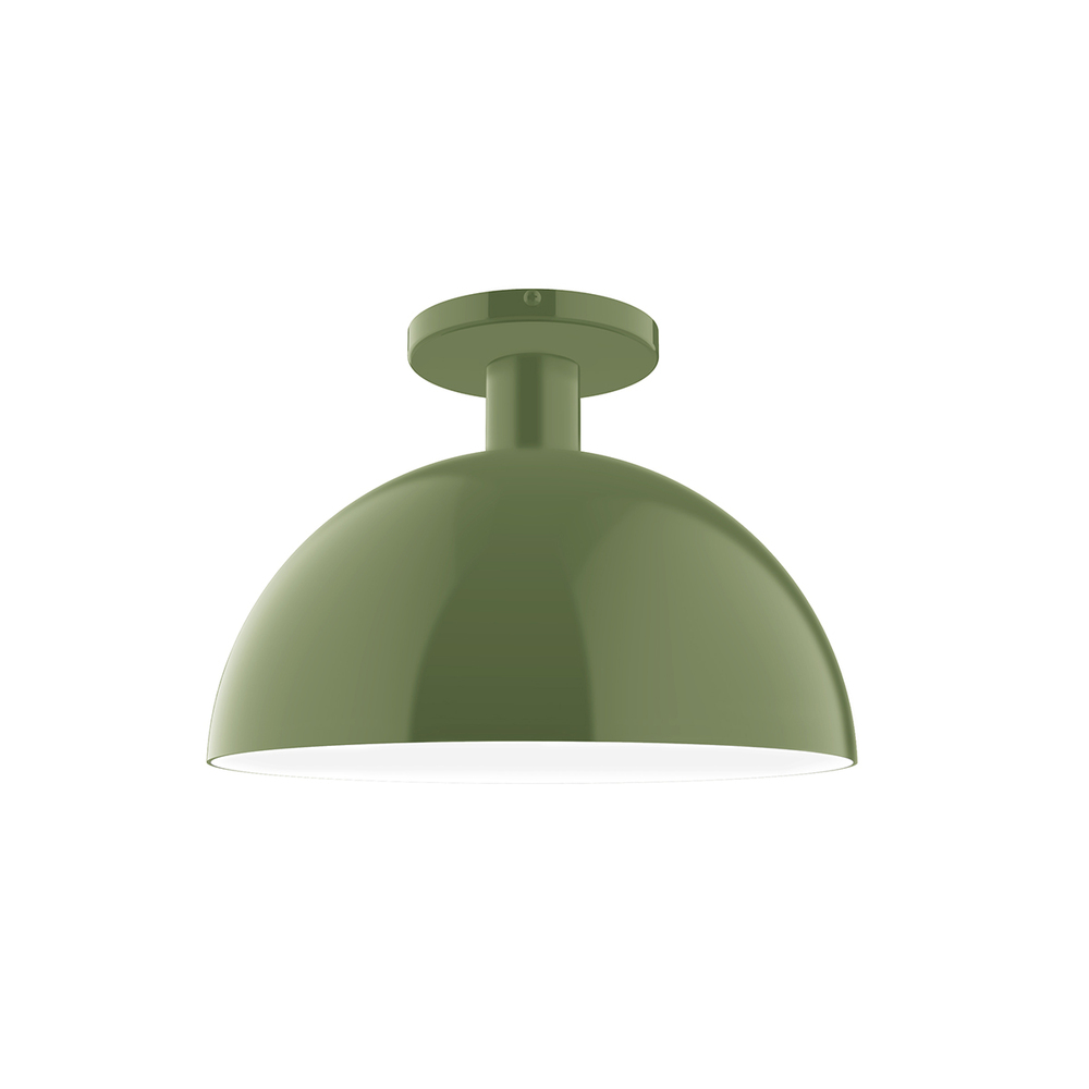 12" Ray Flush Mount, Fern Green
