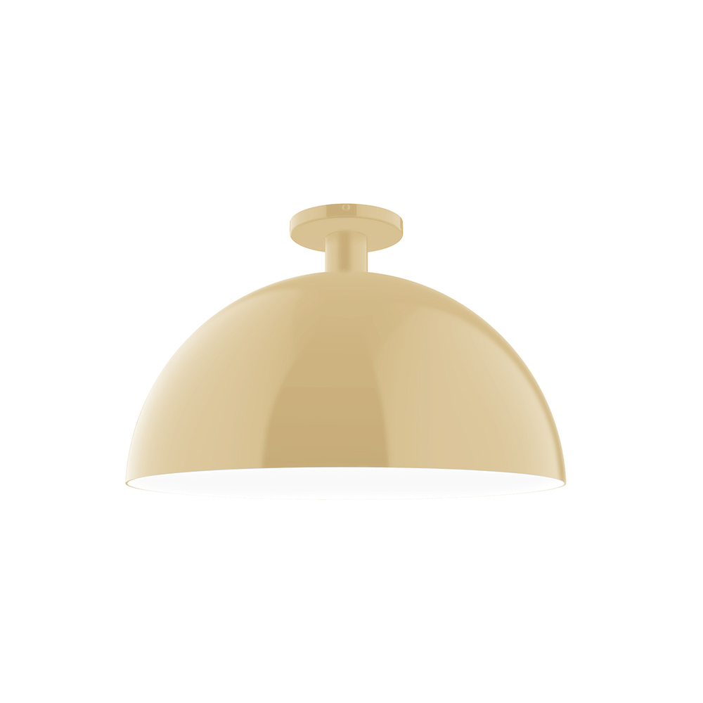 18" Ray Flush Mount, Ivory