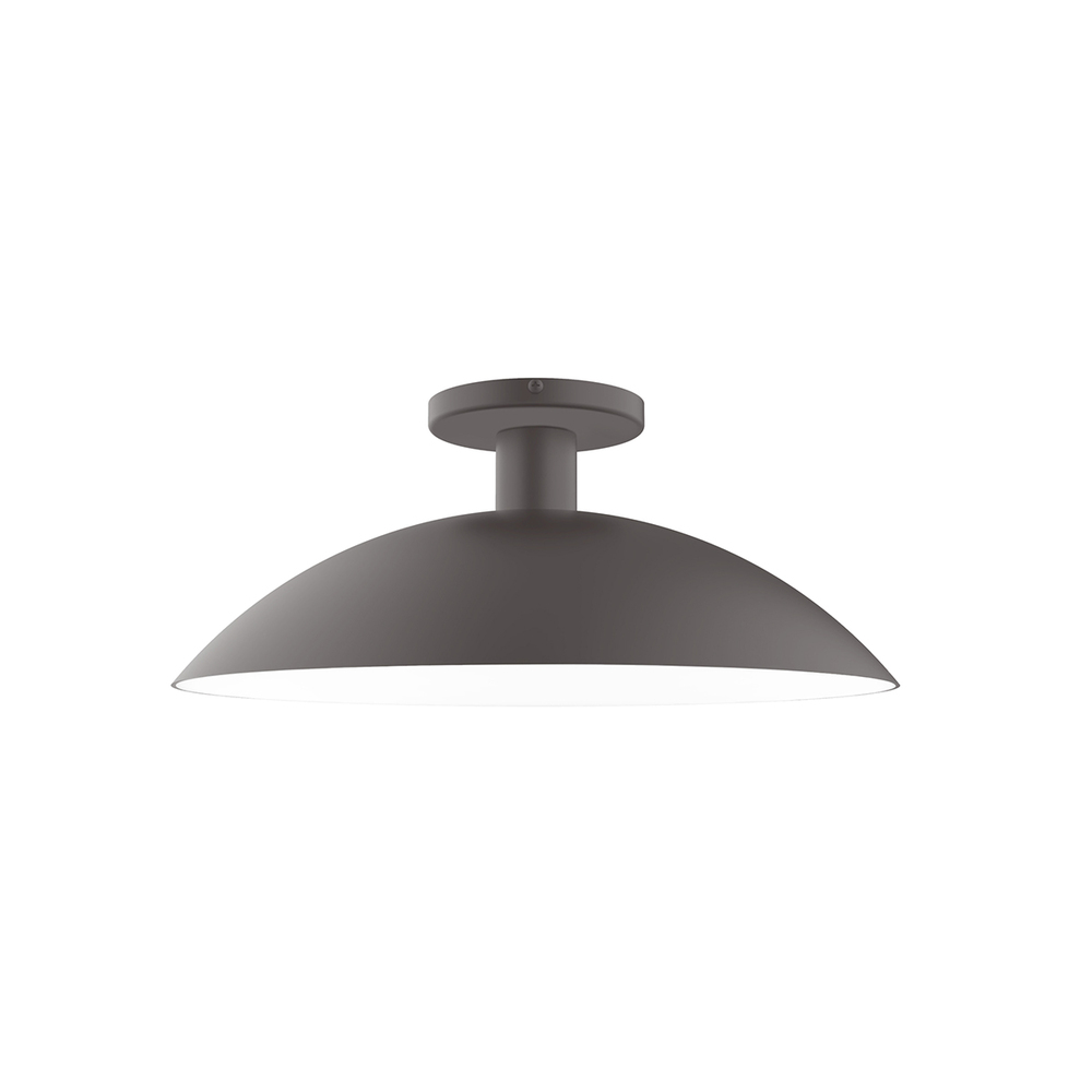 16" Glow Flush Mount, Bronze Matte