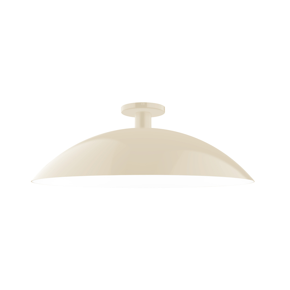 24" Glow Flush Mount, Cream