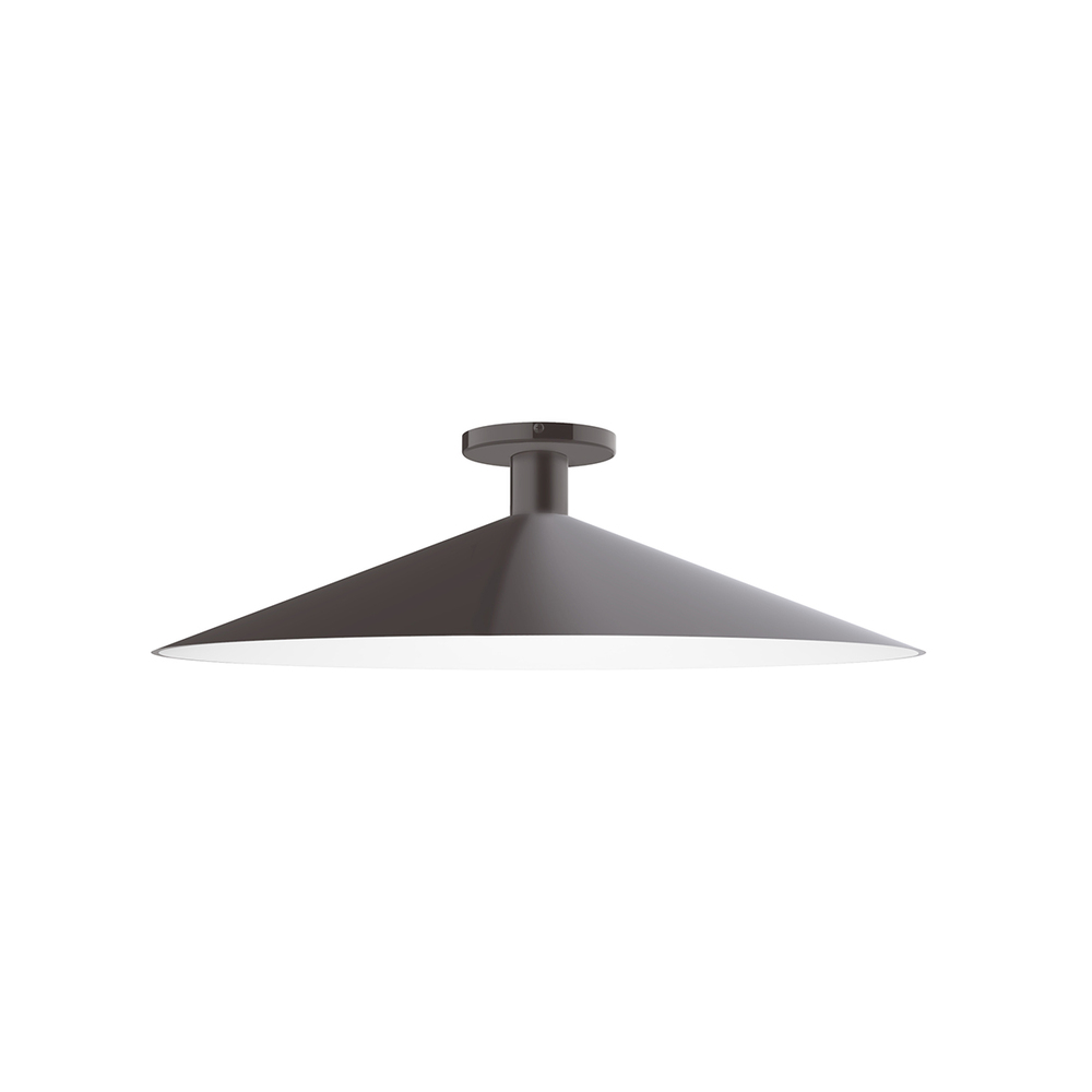 24" Zing Flush Mount, Architectural Bronze
