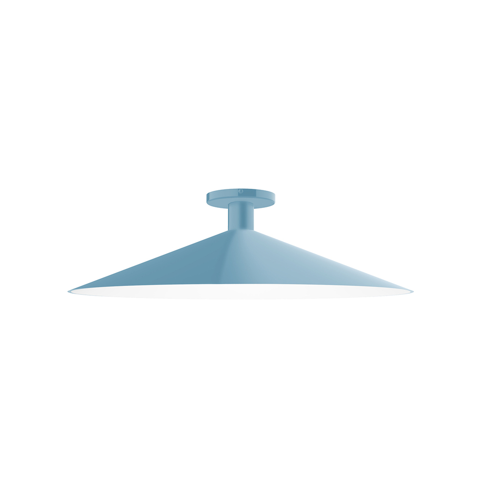 24" Zing Flush Mount, Light Blue