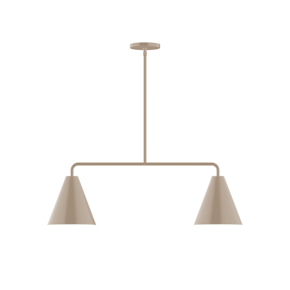 2-Light Jynx Linear Pendant, Clay