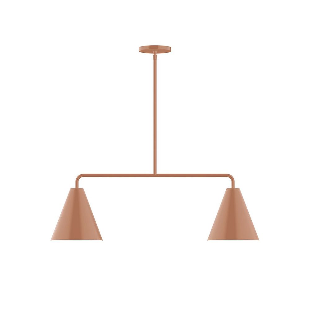 2-Light Jynx Linear Pendant, Terracotta
