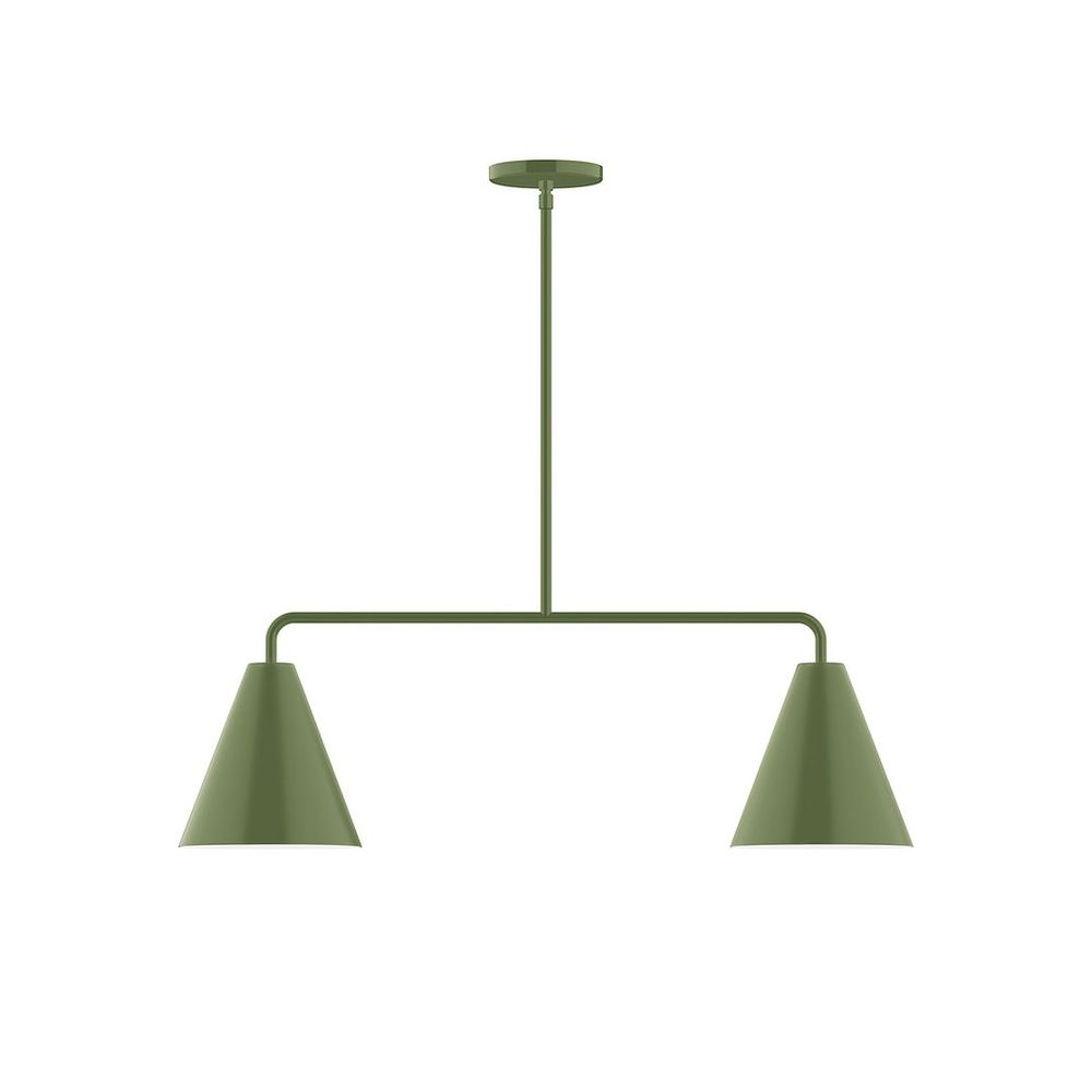 2-Light Jynx Linear Pendant, Fern Green