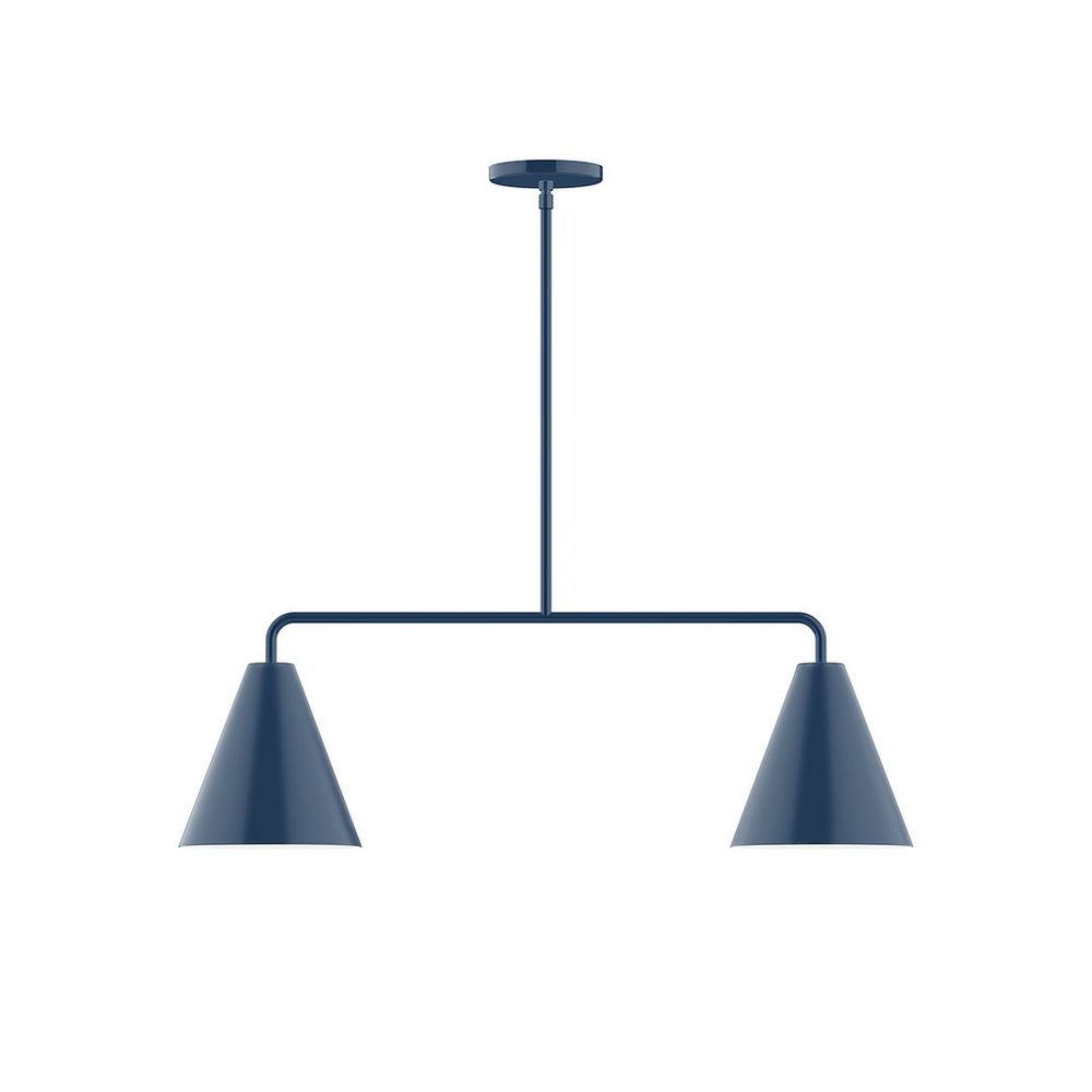 2-Light Jynx Linear Pendant, Navy