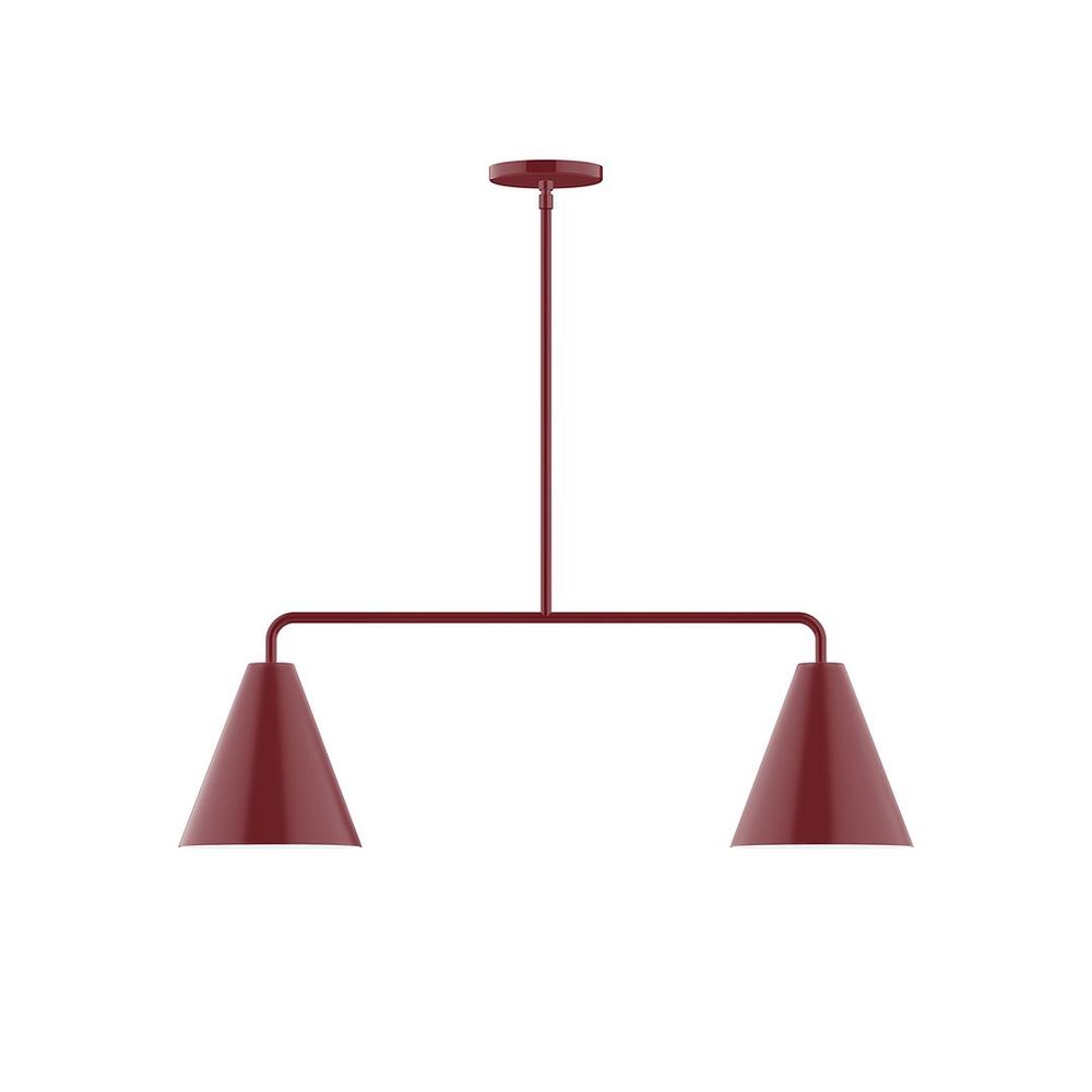 2-Light Jynx Linear Pendant, Barn Red