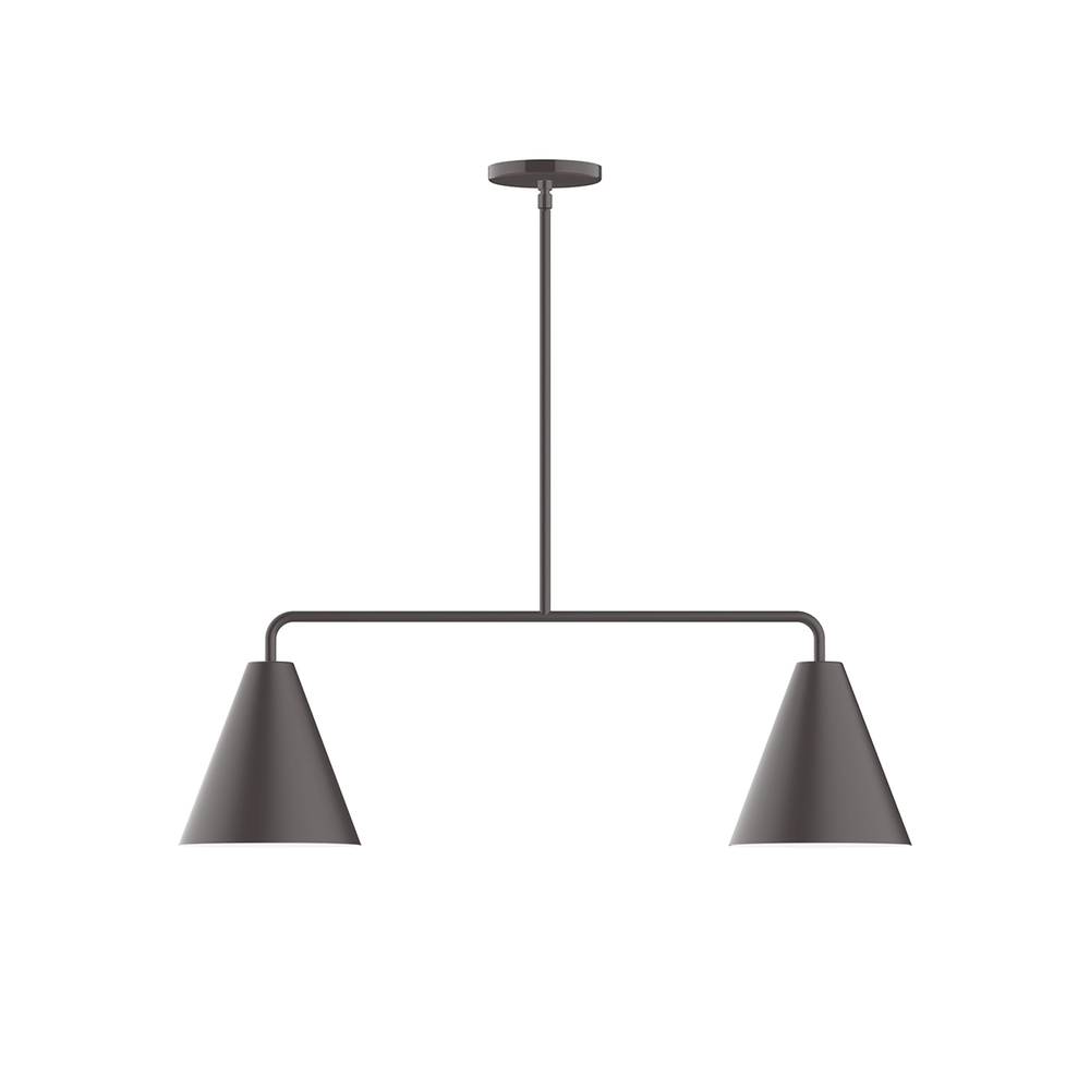 2-Light Jynx Linear Pendant, Bronze Matte