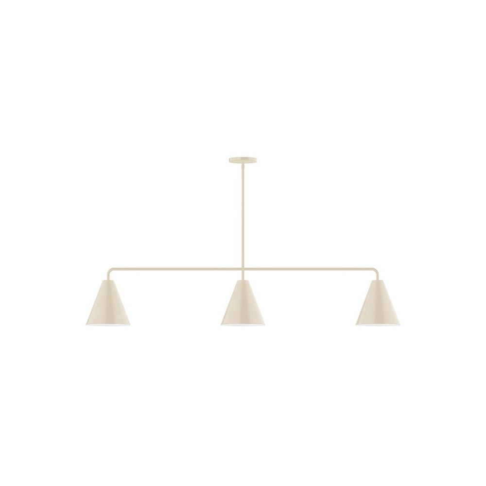 3-Light Jynx Linear Pendant, Cream