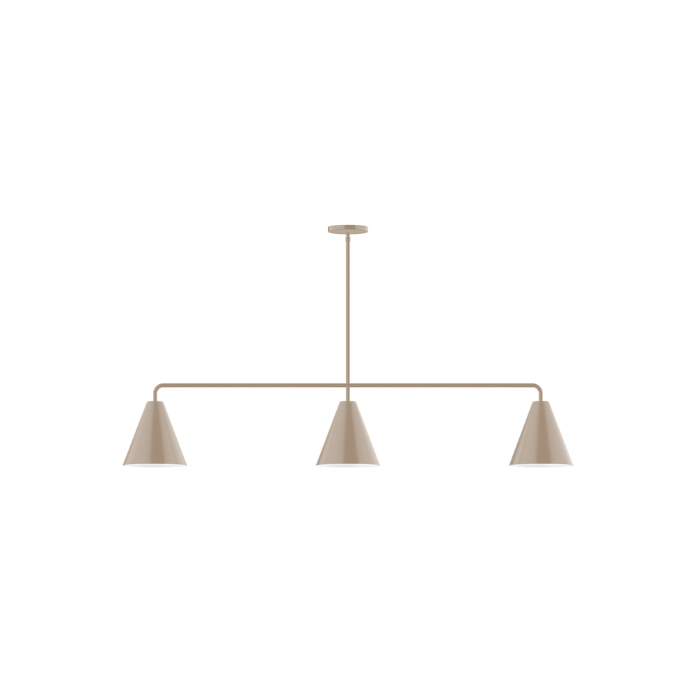 3-Light Jynx Linear Pendant, Clay