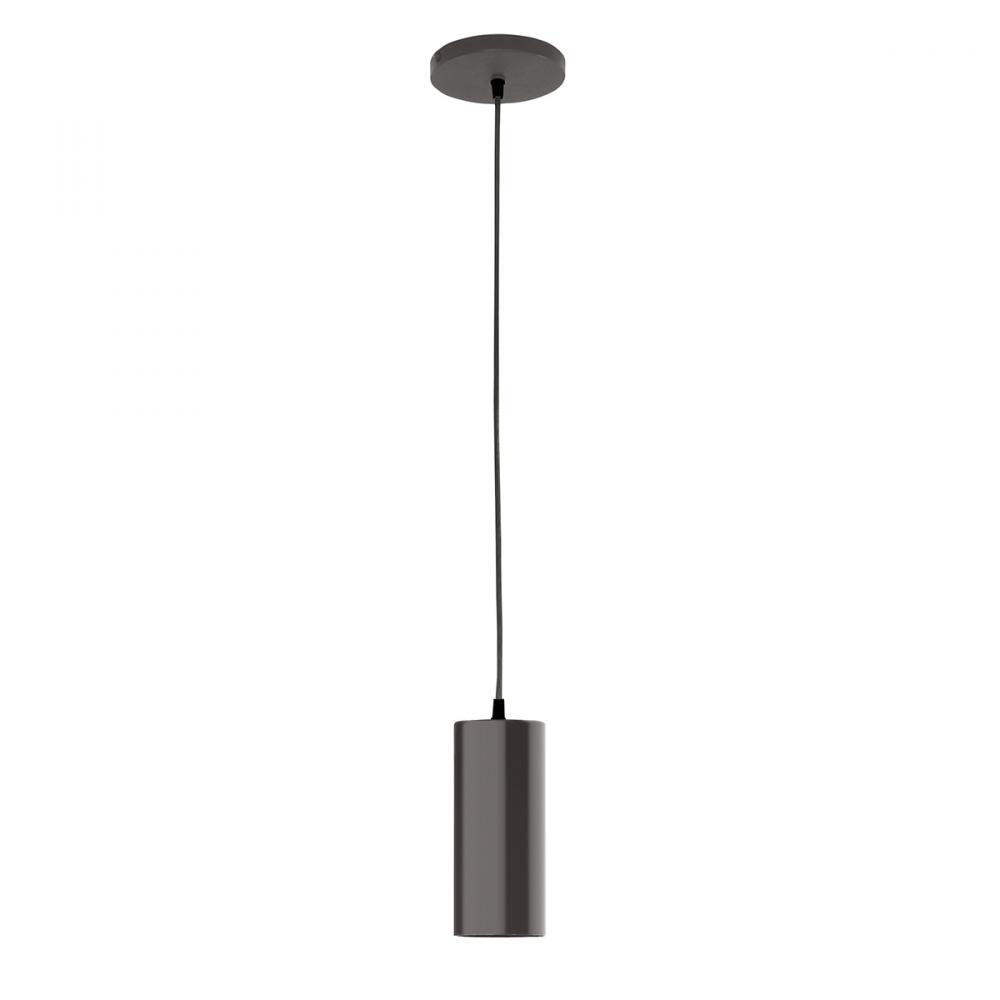 3.5" Jordan shade, black cord with canopy, Architectural Bronze