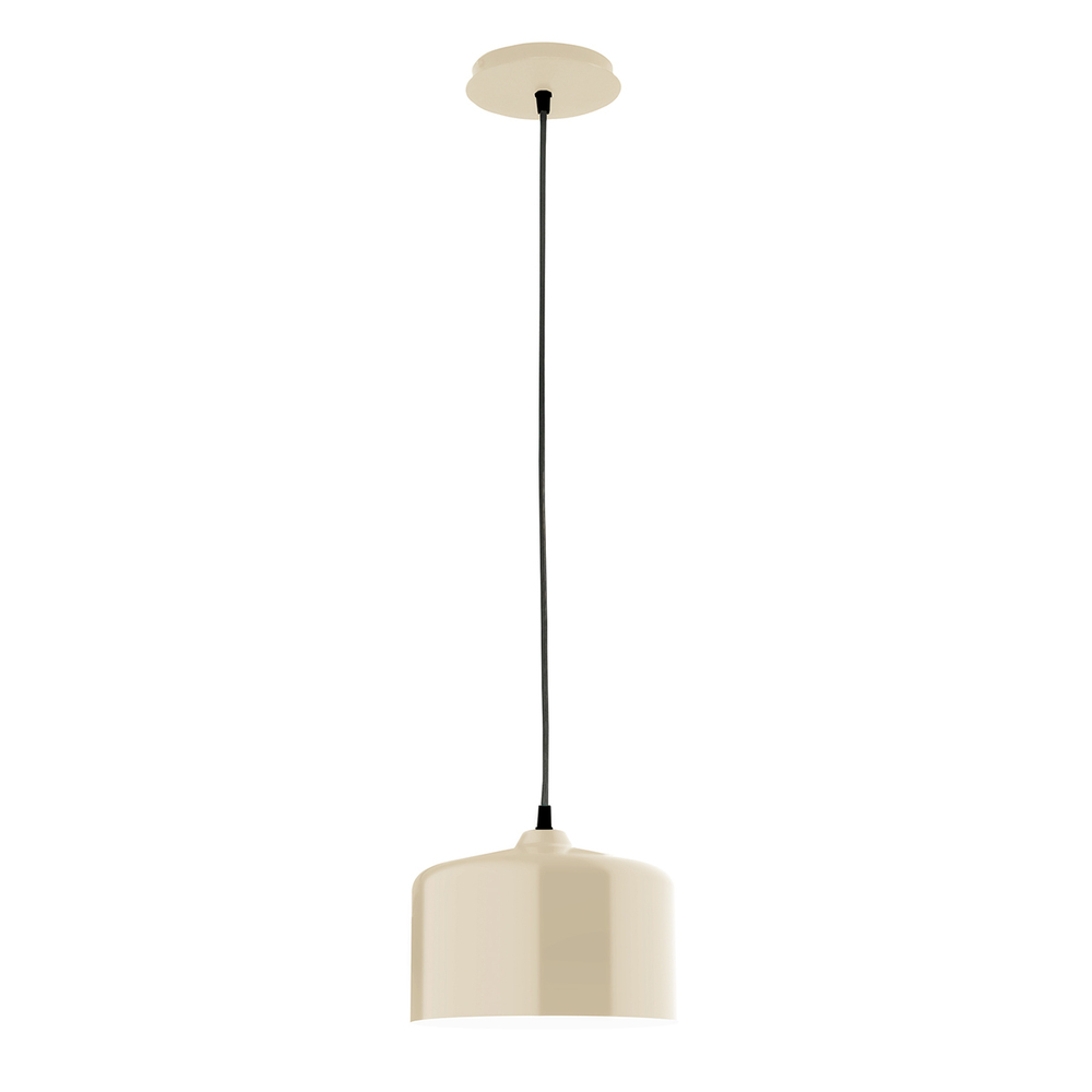 8.5" Julia shade, white cord with canopy, Cream