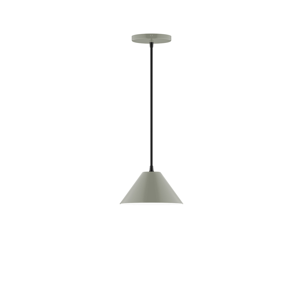 8" Pinnacle Pendant, Moss Green