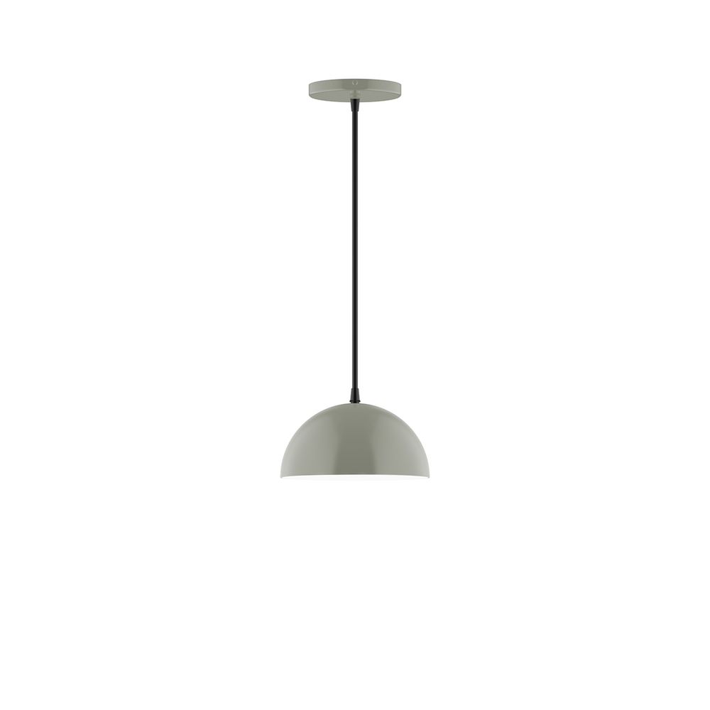 8" Arcade Pendant, Moss Green