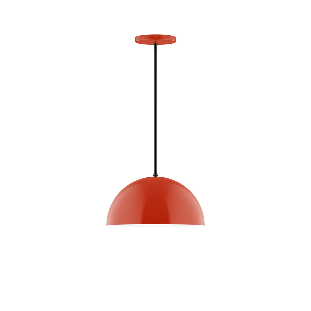 12" Arcade Pendant, Vermillion