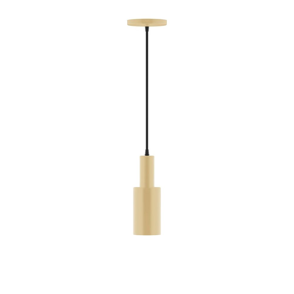 3.5" Spark Pendant, white cord with canopy, Ivory
