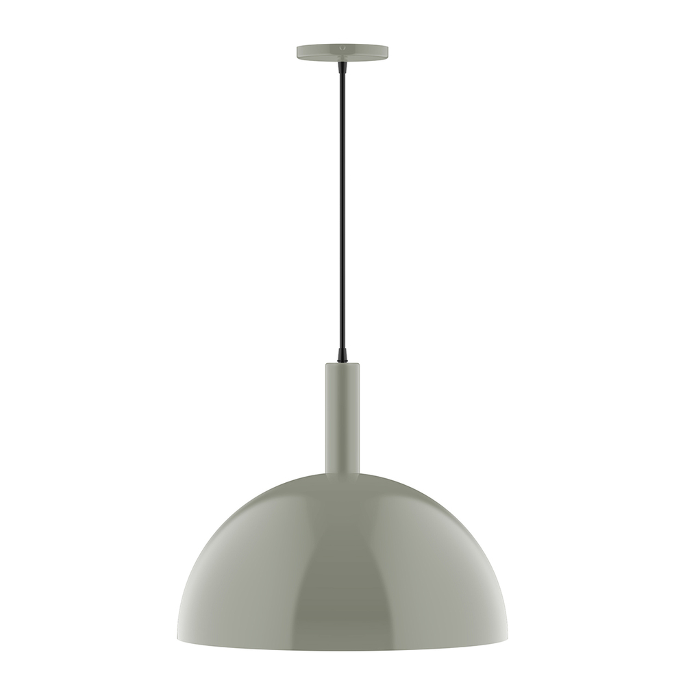 18" Ray Pendant, Moss Green