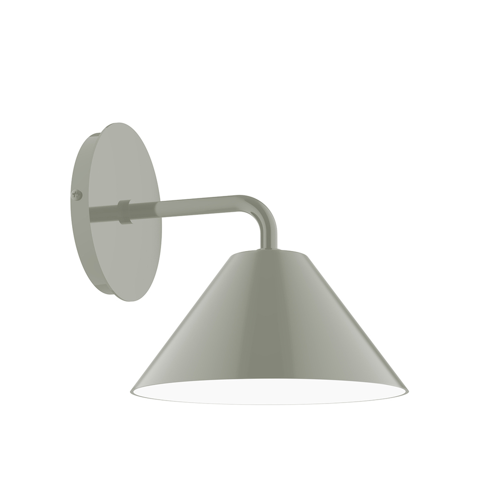 8" Pinnacle Wall Sconce, Moss Green