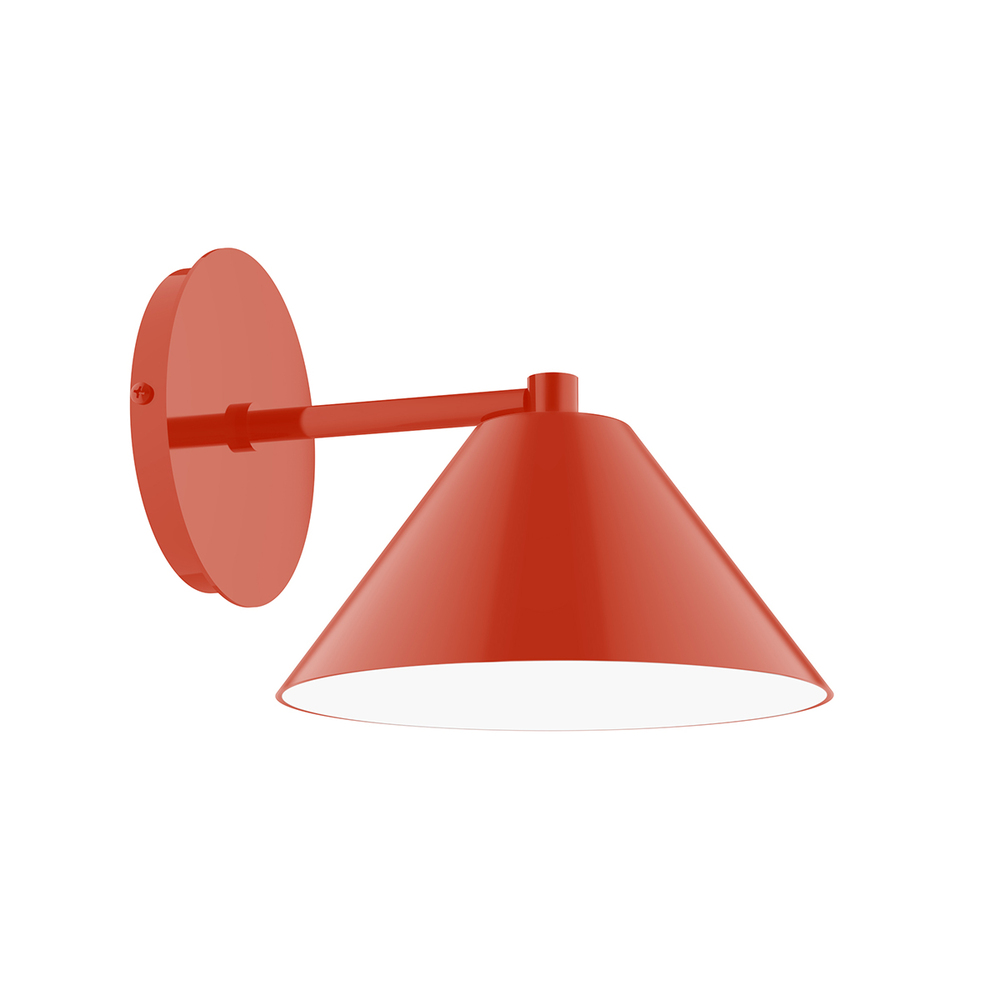 8" Pinnacle Wall Sconce, Vermillion